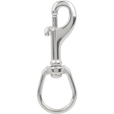 Agrafe en acier inoxydable double pour plongée, mousqueton robuste (90mm) (1/5)