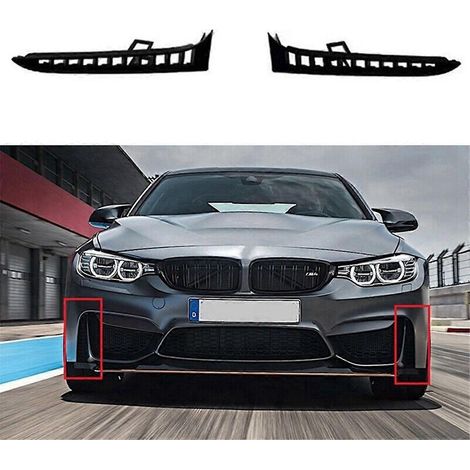 Grille d'entrée d'air inférieure de pare-chocs avant gauche pour BMW M3 F80, F82 et F83 (1/5)