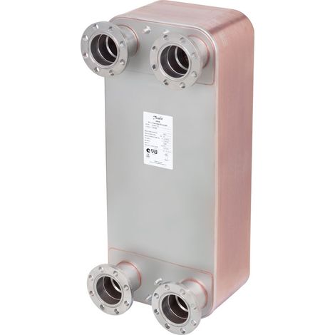 Danfoss Plattenwärmeübertrager XB66H-1 MicroPlate, 50 Platten, gelötet, G 2 1/2"