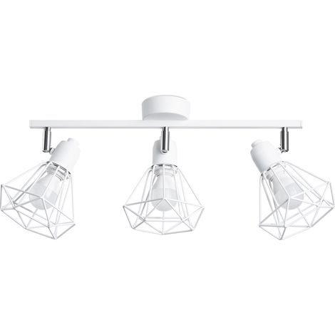 Lámparas de techo Artemis blanco acero 3xE14  52cm Sollux (1/5)