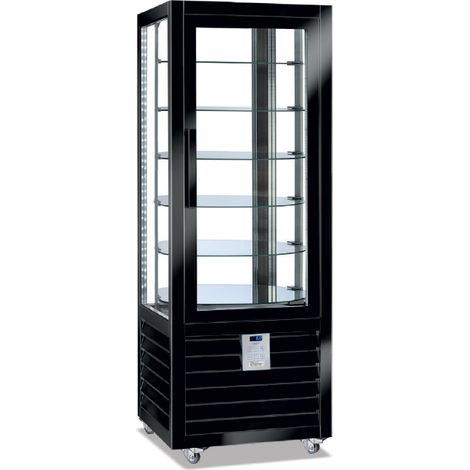 VITRINE POSITIVE VENTILÉE - 1 PORTE - 6 ÉTAGÈRES TOURNANTES - 360 L - Isotech