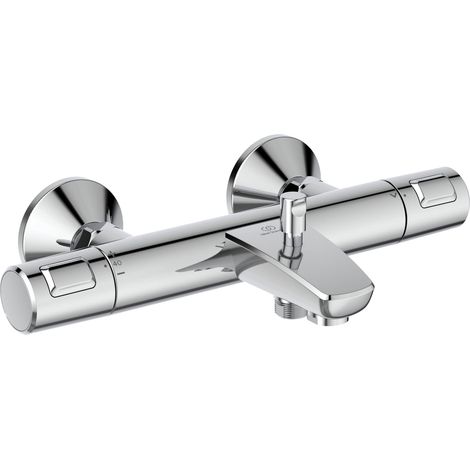 Robinet de salle de bain AP 315 x 183 x 80 mm, entraxe de 158 mm, finition chromée, débit de 20 l/min (3 bars) Fonction thermostatique, économie d'eau et d'énergie, CoolBody (1/5)