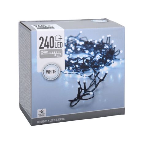 Guirlande Multifonction 240 LEDs Blanc Froid 220V IP44 21m (1/2)