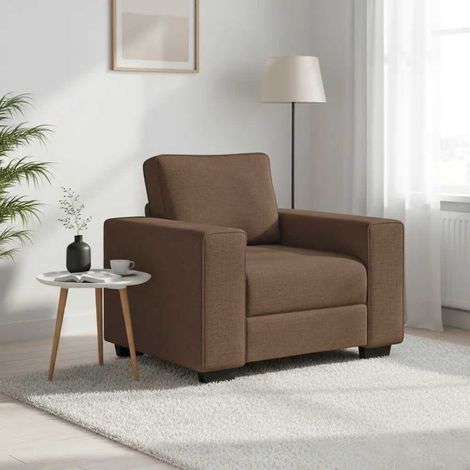 Sessel Braun 100x77x82 cm Stoff