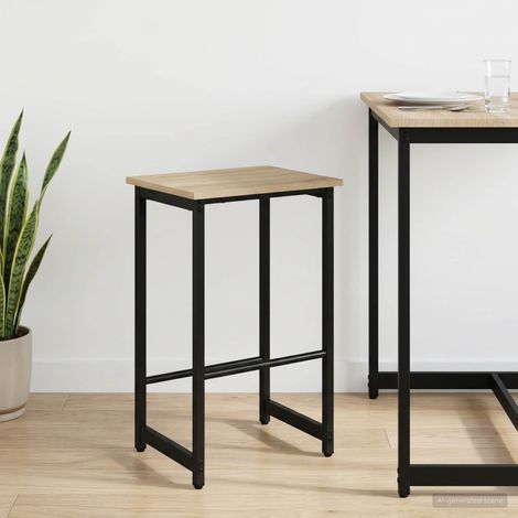 vidaXL Taburete de bar Roble Sonoma 40 x 32 x 74 cm (1/5)