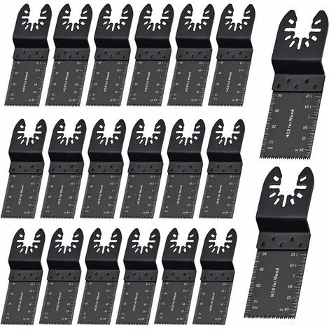Lame d'outil multifonction 35 mm – Lot de 20 pièces pour métal et bois – Coupe précise pour DeWalt. Bosch. Dremel. Makita