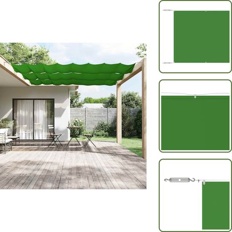 Auvent vertical Vert clair 140x800 cm Tissu oxford - Parasol - Écrans De Balcon - Voile D'ombrage - Intimité Balcon - Protection Solaire