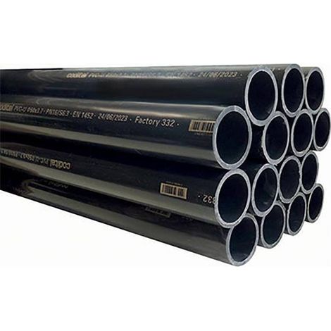 Tube PVC pression PN16 1m – Ø 50mm – Résistance chimique et aux UV – Assemblage par collage – Applications plomberie et irrigation – Codital
