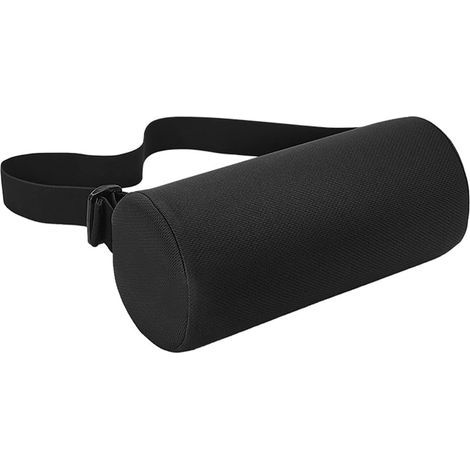Coussin lombaire à roulettes, multifonction, réglable, petit, cylindrique, respirant et lavable, pour siège de bureau, voiture et canapé (1/5)