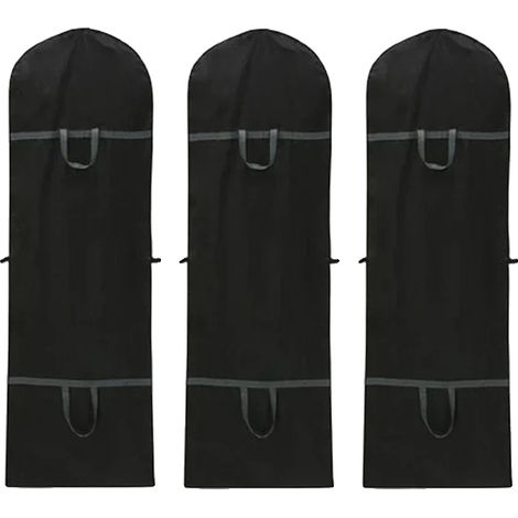 Kleidertasche, Staubschutz, Vielseitige Verwendung, Schwarz-3PCS, 60180cm-d (1/2)