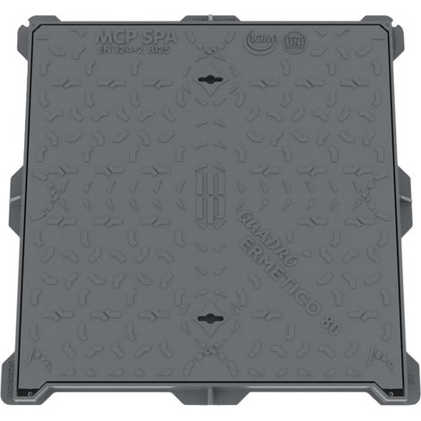 Chiusino ghisa leonardo ermetico b125 dim. esterne cm 80x80