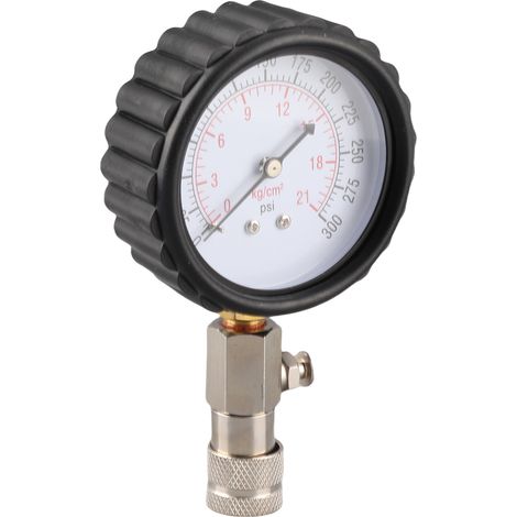 Kit professionnel de test de compression moteur auto 0–20 bars 0–300 PSI, outil de diagnostic pression cylindre avec manomètre (1/5)
