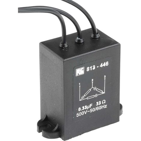 Condensateur RC, 33O, 330nF, 500V c.a., boitier Châssis ( Prix pour 1 )