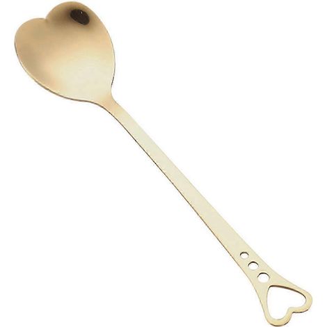 Cuillère à café en forme de cœur, dégradé arc-en-ciel, cuillère à thé, cadeau de mariage OJFGolden (1/5)