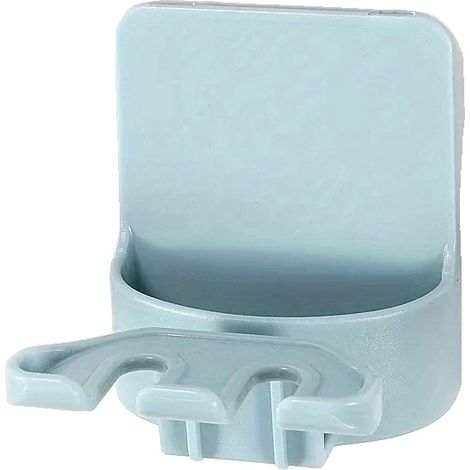 Soporte de pared para cepillos de dientes, diseño sin taladro, azul. (1/2)