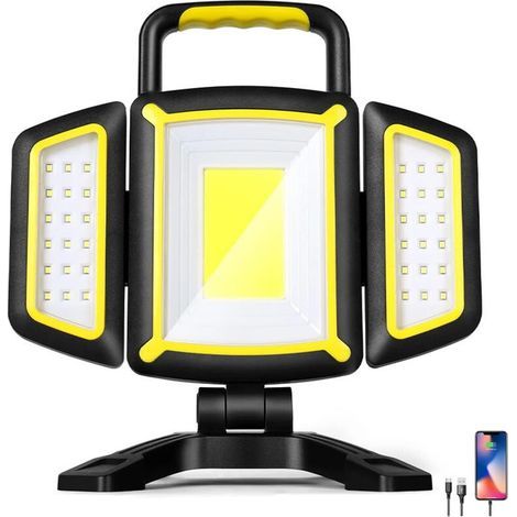 Rechargeable LED work light — 5 lighting modes, magnetic base — Outdoor emergency floodlight (1/5)