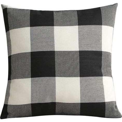 AGE Housse de coussin géométrique en treillis pour canapé, maison, salon, chambre à coucher, décoration de la maison, 45 x 45 cm, ensemble de 2 pièces (2 pièces) (1/5)
