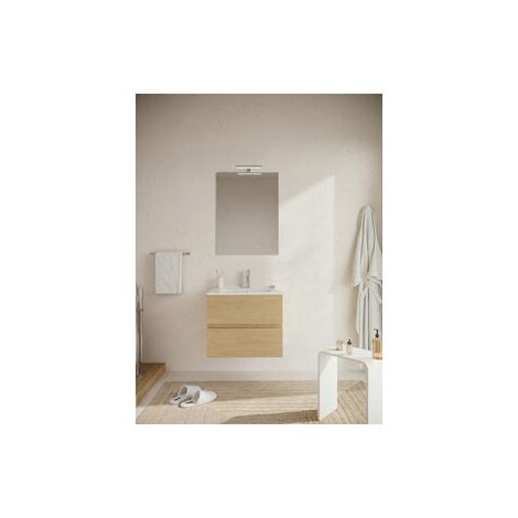MOBILE BAGNO EASY 2C SOSPESO 60 ROVERE NATURALE