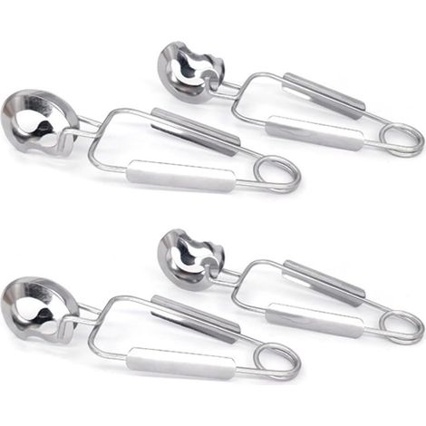 Schneckenzangen-Set, 4-teilig, Edelstahl, für die Küche - Schneckenzangen-Set, 4-teilig, Edelstahl, für die Küche (1/5)