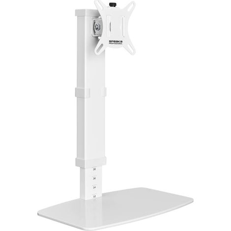 SpeaKa Professional SP-TMS-201 Piedistallo per monitor 1 Display: (s) 43,2 cm (17) - 81,3 cm (32) Bianco Regolabile i
