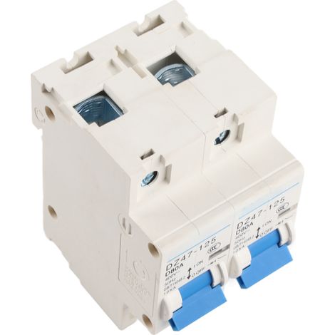 Disjoncteur miniature à verrouillage AC400V, inverseur manuel double alimentation, montage sur rail DIN, 1P+1P, 10 kA (1/5)