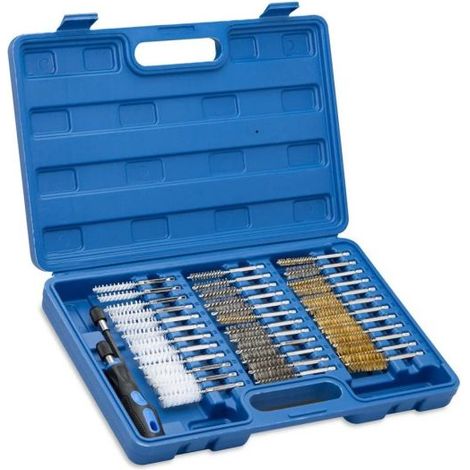 Set 38 Spazzole Metalliche Per Pulizia Tubi Cilindri Attacco 1/4'' Esagonali ox