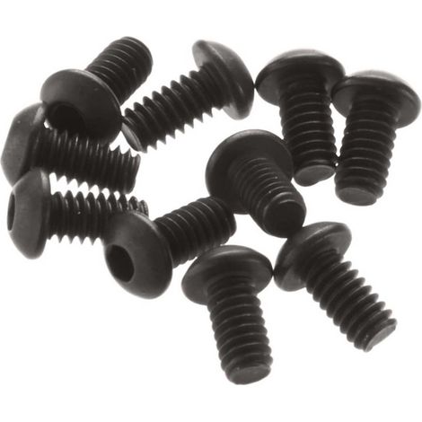 Hex Socket Button Head Screw M2x4mm Black (10)