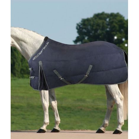 128 cm, BLU: Coperta da Box per cavalli modello Melina imbottitura 400g tessuto esterno 1000D