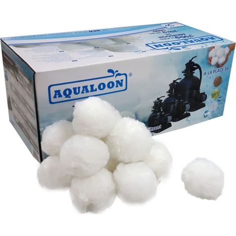 Piscine Center O'Clair – Balles filtrantes AQUALOON pour filtre à sable de piscine – 700g – Filtration jusqu'à 1 micron – Économie d'énergie et légèreté