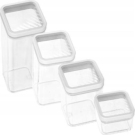 Ensemble de 5 boîtes de cuisine Curver Kara blanches