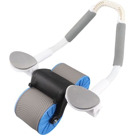 GARRYFIZH Roue Abdo Automatique - Minuteur, Support Coudes, Silencieux, pour Maison/Salle