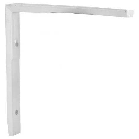 Console équerre universelle symétrique alu blanc 90x90mm.