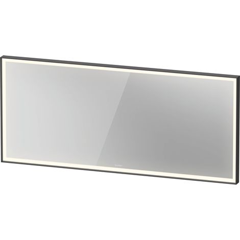 Espejo L-Cube de Duravit con iluminación, angular, 1600x700x67mm,