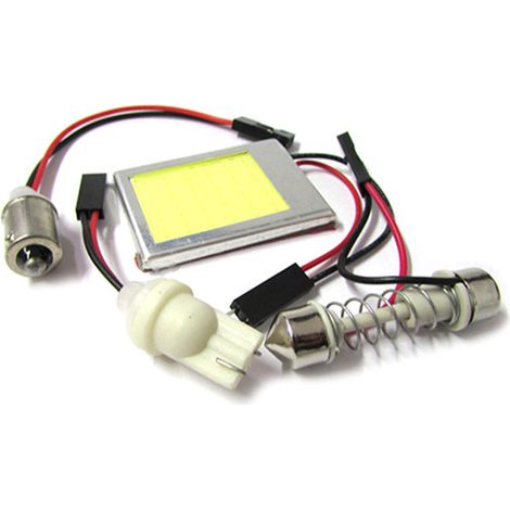 Pannello Lampada Led COB 24 Chip 12V 4,8W 38X27mm Siluro T11 Regolabile T10 W5W BA9S T4W