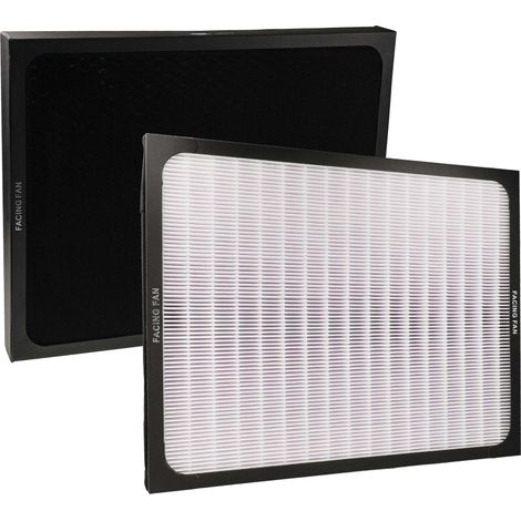 vhbw 2-teiliges Filter-Set kompatibel mit Blueair Classic 280i, 303 Luftreiniger - Kombifilter, Partikelfilter