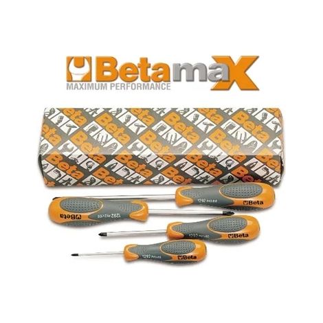 Beta 1292/S4 - Serie di 4 giravite per viti con impronta a croce Phillips (art. 1292)
