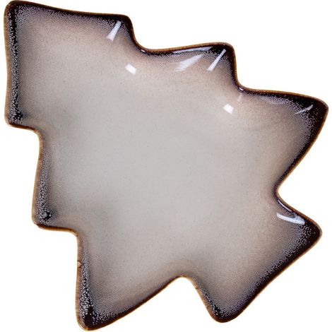 Medium Everin Tree Dish - Ceramic - L22 x W26 x H3 cm - White