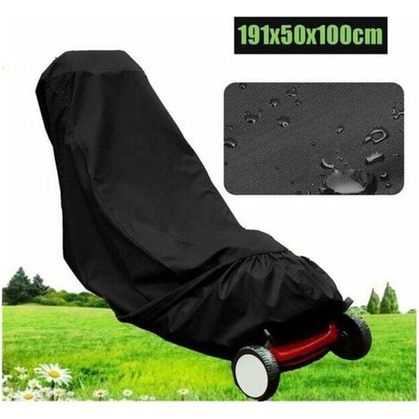 Funda para cortacésped - Robusta, impermeable, resistente a los rayos UV, universal, 191 x 50 x 100 cm -Crezuo