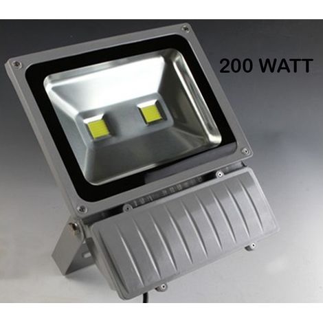 TrAdE Shop Traesio - Faro Led Slim Faretto Luce Calda Alta Luminosita' 10w 20w 30w 50w 80w 100w Ip66 - 200 Watt