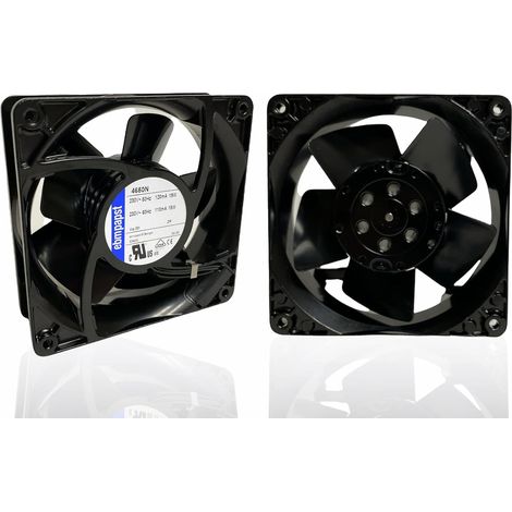 Ventilatore Assiale EBM - PAPST 4650N, con Struttura e Rotore in Metallo, Dimensioni 119x119x38mm, Potenza 19W, VelocitÃ  di Rotazione 2650rpm (1/5)