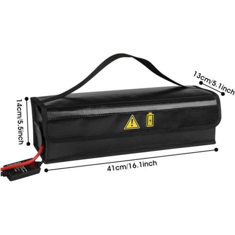 Sac de Batterie - Ignifuge et Résistant à l'Eau - Pour Batterie Vélo Électrique - Compatible Universel - 1 Pièce (1/5)
