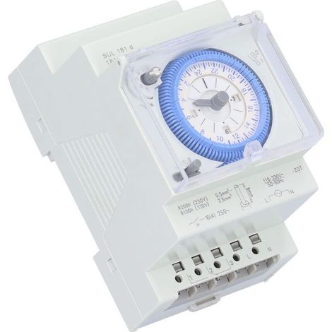 Minuterie mécanique, intervalle de 15 minutes, minuterie électronique robuste pour chauffe-eau, irrigation, contrôle-Crezuo (1/4)