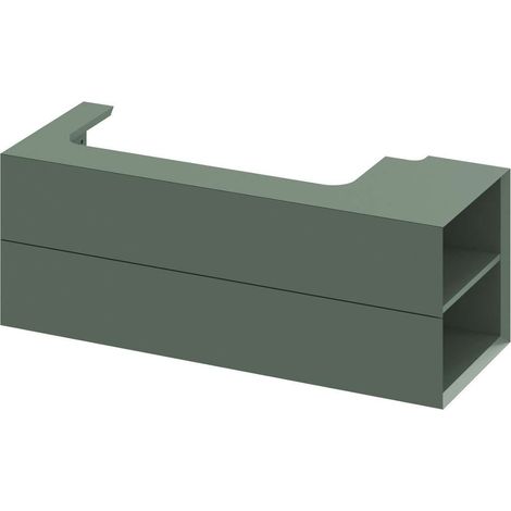 Ravak Lite - Waschbeckenschrank 120x45x43 cm, 2 Schubladen, Grey Green X000001894 (1/4)