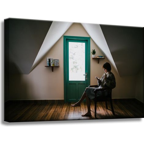 Leinwanddruck „Menschen, Frau, Chillout“, 60 x 40 cm