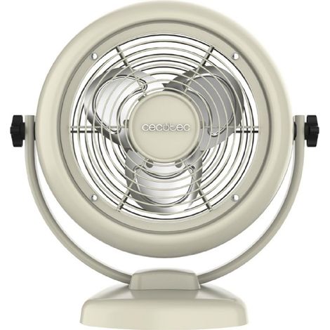 Cecotec Ventilateurs de Bureau EnergySilence 800 RetroDesk Beige
