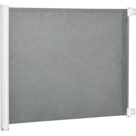 Ausziehbares Schutzgitter für Haustiere und Kleinkinder, grau, 115 x 82,5 cm, HOMVRA (1/5)