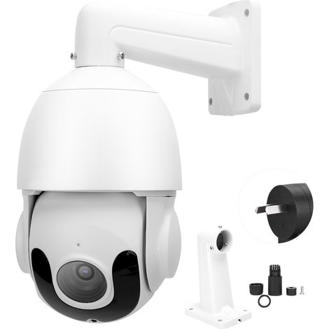 Caméra IP HD 3MP 30x Zoom Optique, IP66 Étanche, Vision Nocturne Infrarouge, Prise AU 100-240V (1/5)