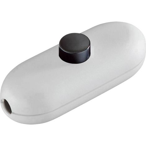 interBär Interruttore a filo passante Bianco, Nero 1 x Off / On 2 A 1 pz.