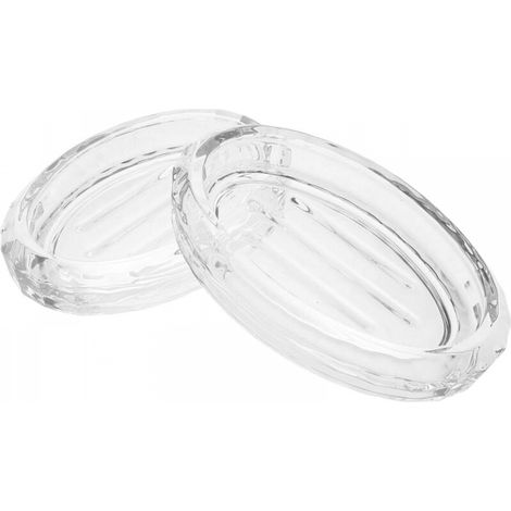2 Pièces Boîte à Distributeur De Moussant Plateau De à Vaisselle Discolaire pour Lavabos De Salle De Bain Boîtes à Porte- Un Verre Transparent