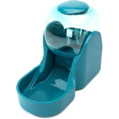 Distributeur Croquettes Et Eau - 3,8 L Eau + 1,5 kg Nourriture - Pour Chien Et Chat - Système Gravitaire Sans Électricité - Vert (1/5)